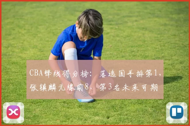 CBA锋线得分榜：落选国手排第1，张镇麟无缘前8，第3名未来可期
